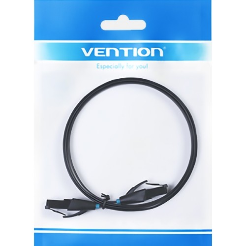 Патч-корд Vention прямой UTP cat.6, RJ45 - 2м. плоский Черный Vention IBJBH