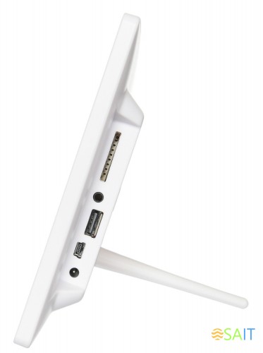 Фоторамка Digma 8" PF-843 IPS 1024x768 белый пластик ПДУ Видео