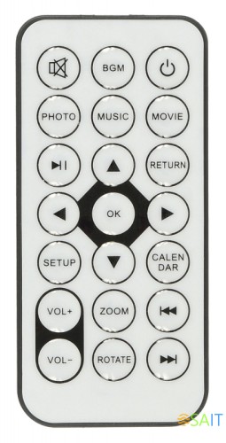 Фоторамка Digma 8" PF-843 IPS 1024x768 белый пластик ПДУ Видео