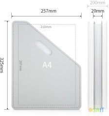 Лоток вертикальный Deli 63952GREY для бумаг A4 серый полипропилен