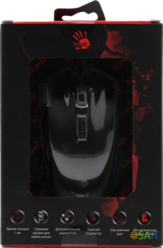 Мышь A4Tech Bloody V9M черный оптическая 6200dpi USB 9but