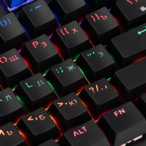 Клавиатура Оклик 990 G2 механическая черный USB Multimedia for gamer LED (1875240)