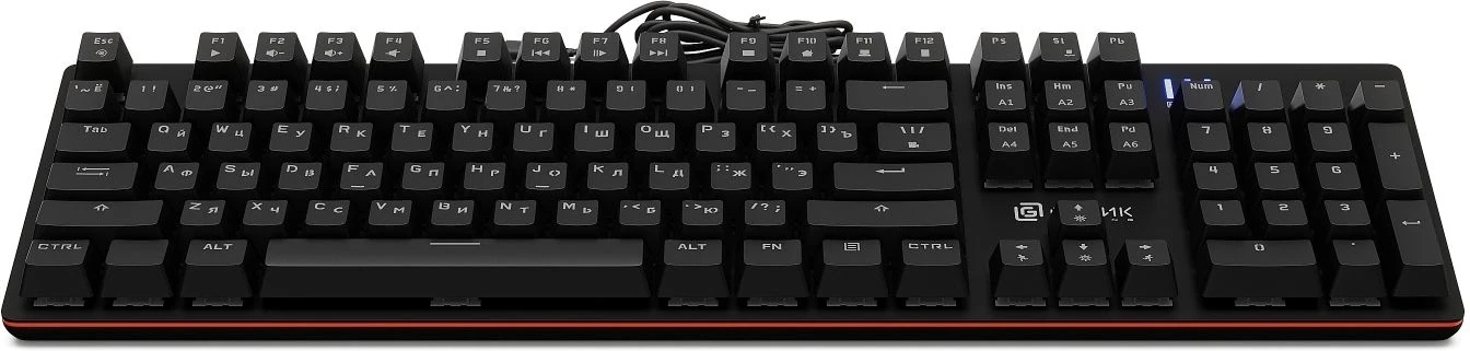 Клавиатура Оклик 990 G2 механическая черный USB Multimedia for gamer LED (1875240)