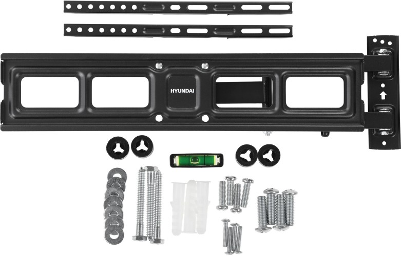 Кронштейн для телевизора Hyundai GL-N4 черный 32"-75" макс.40кг настенный поворотно-выдвижной и наклонный