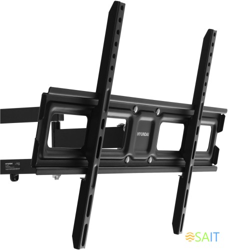 Кронштейн для телевизора Hyundai GL-N4 черный 32"-75" макс.40кг настенный поворотно-выдвижной и наклонный
