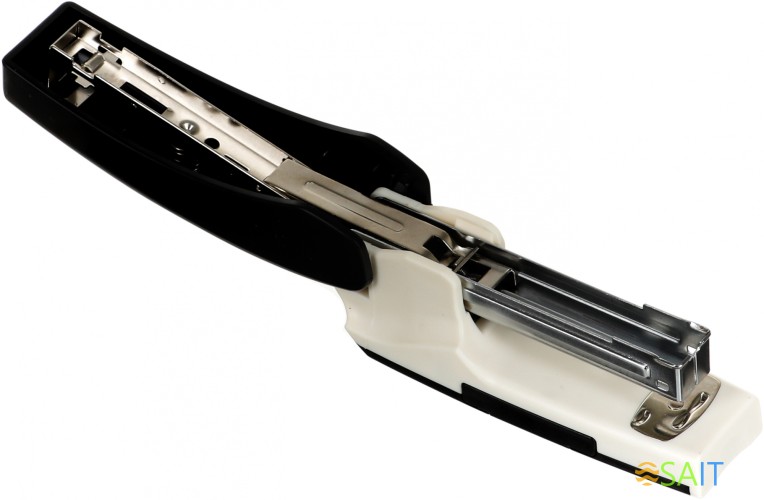 Степлер ручной Kw-Trio 055G9BLACK 24/6 26/6 (20листов) снижение усилия черный/белый 100скоб металл коробка