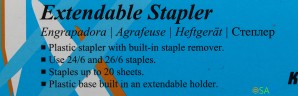Степлер ручной Kw-Trio 055G9BLACK 24/6 26/6 (20листов) снижение усилия черный/белый 100скоб металл коробка
