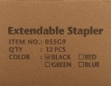 Степлер ручной Kw-Trio 055G9BLACK 24/6 26/6 (20листов) снижение усилия черный/белый 100скоб металл коробка