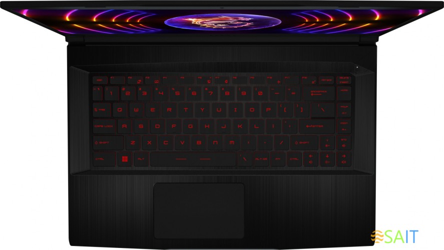 Ноутбук MSI GF63 Thin 12VE-466RU Core i7 12650H 16Gb SSD512Gb NVIDIA GeForce RTX4050 6Gb 15.6" IPS FHD (1920x1080) Windows 11 Home black WiFi BT Cam (9S7-16R821-466)