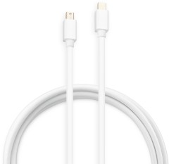 Кабель аудио-видео Buro 1.2v miniDisplayport (m)/miniDisplayport (m) 2м. позолоч.конт. белый (BHP MDPP-2)