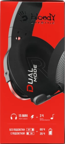 Наушники с микрофоном A4Tech Bloody MR710 черный 1.5м мониторные BT/Radio оголовье (MR710 BLACK)