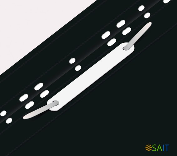 Папка-скоросшиватель Бюрократ PS-P20BLCK A4 прозрач.верх.лист боков.перф. пластик черный 0.12/0.16