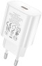 Сетевое зар./устр. Hoco N22 25W (PD+QC+AFC) USB Type-C универсальное белый
