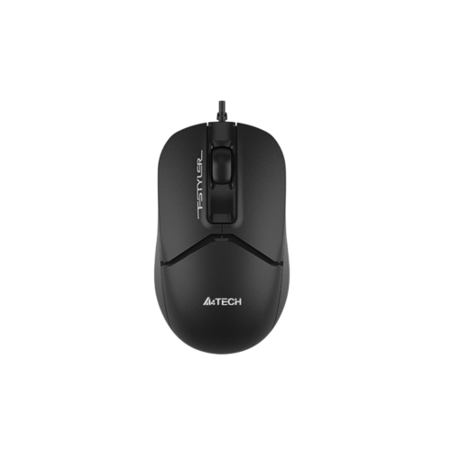 Мышь A4Tech Fstyler FM12S черный оптич. 1200dpi silent USB 3but (FM12S BLACK) A4Tech FM12S BLACK