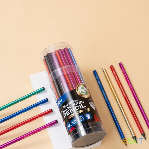 Карандаш ч/г Deli EC049-HB 2.2мм HB трехгран. ассорти