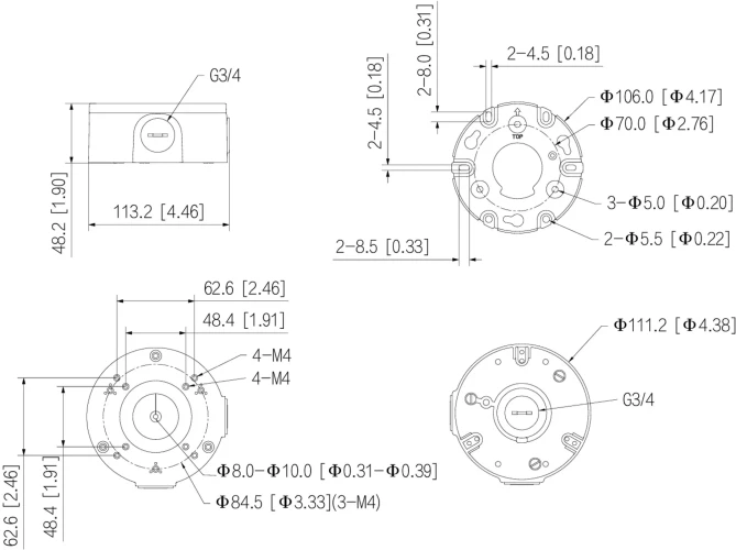 Монтажная коробка Dahua DH-PFA3310R