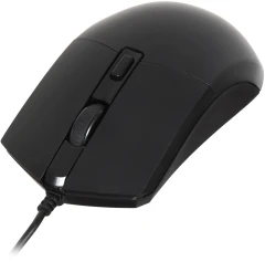 Мышь Оклик 207M черный оптическая 2400dpi USB 4but (1474598)