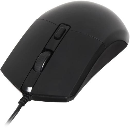 Мышь Оклик 207M черный оптическая 2400dpi USB 4but (1474598)