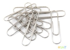 Скрепки Silwerhof никель 33мм (упак.:100шт) картонная коробка