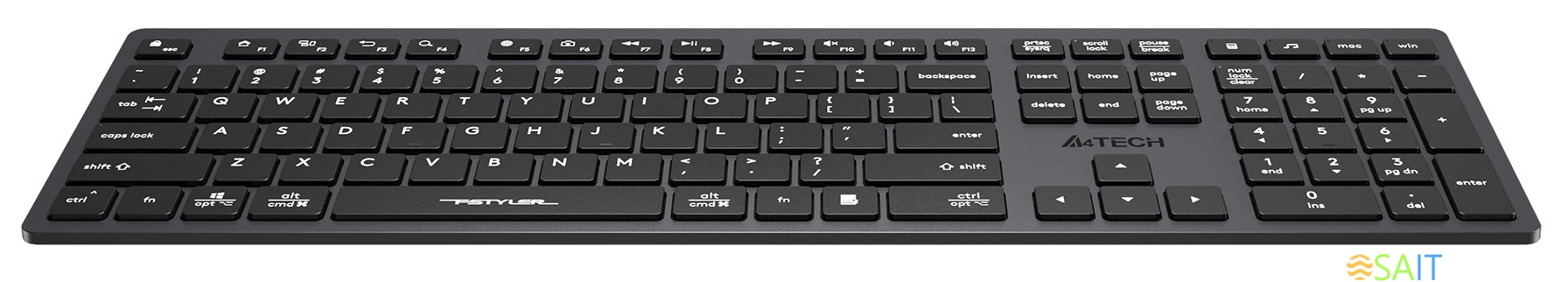 Клавиатура A4Tech Fstyler FX50 серый USB slim Multimedia (FX50 GREY)