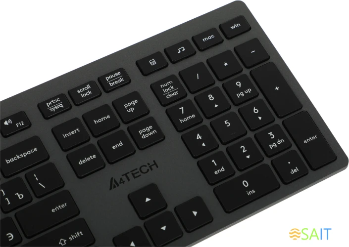 Клавиатура A4Tech Fstyler FX50 серый USB slim Multimedia (FX50 GREY)