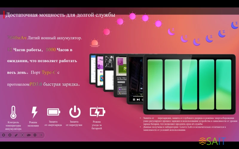 Планшет Lenovo Zhaoyang K10 G88 (3.2) 8C RAM8Gb ROM128Gb 11" IPS 1920x1200 4G 1Sim Android 13 серый 13Mpix 8Mpix BT WiFi microSD 1Tb 7040mAh