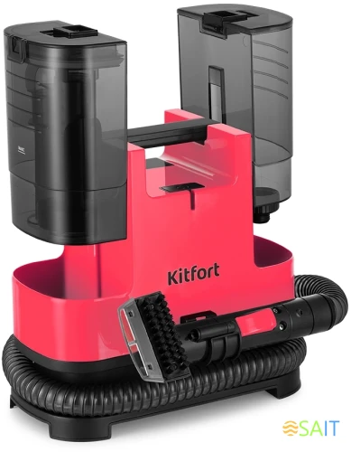 Пылесос моющий Kitfort КТ-5162 400Вт малиновый/черный