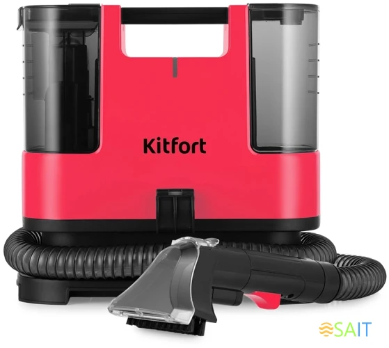 Пылесос моющий Kitfort КТ-5162 400Вт малиновый/черный