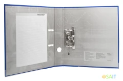 Папка-регистратор Silwerhof 355020-02 A4 50мм ПВХ/бумага синий мет.окант. сборная смен.карм. на кор.