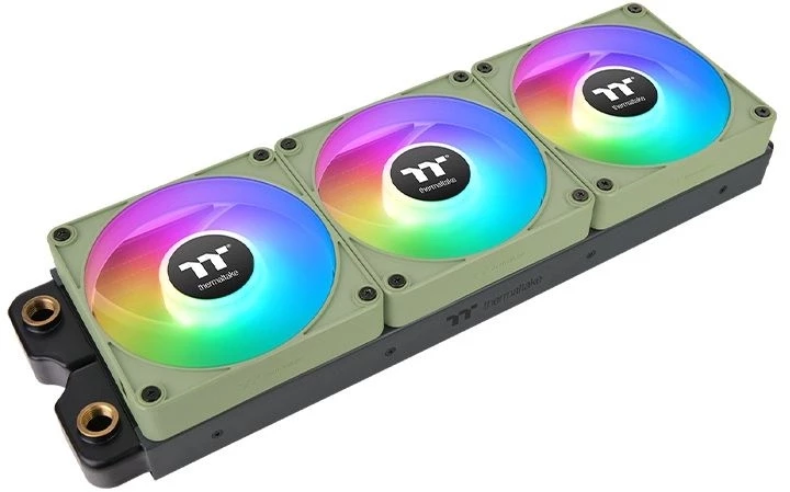 Вентилятор для корпуса Thermaltake CT120 EX Sync Matcha Reverse ARGB 120х120x25 зеленый 4-pin 31.2дБ (упак.:3шт) (CL-F198-PL12MG-A) Ret