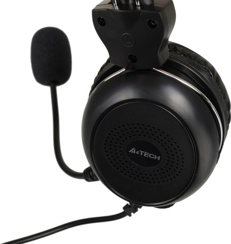 Наушники с микрофоном A4Tech HU-30 черный 2м накладные USB оголовье