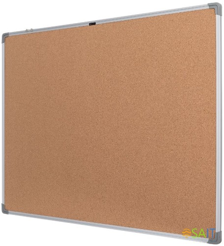 Доска пробковая Deli E39054 пробка 90x120см алюминиевая рама