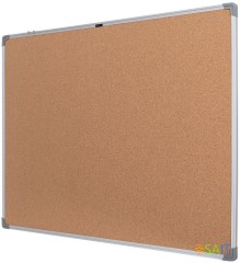 Доска пробковая Deli E39054 пробка 90x120см алюминиевая рама