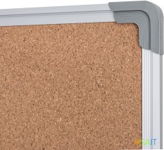 Доска пробковая Deli E39054 пробка 90x120см алюминиевая рама