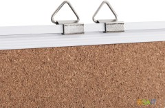 Доска пробковая Deli E39054 пробка 90x120см алюминиевая рама