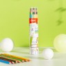 Карандаши цв. Deli EC112-12 Enovation трехгран. пластик 12цв. карт.тубус (12шт)