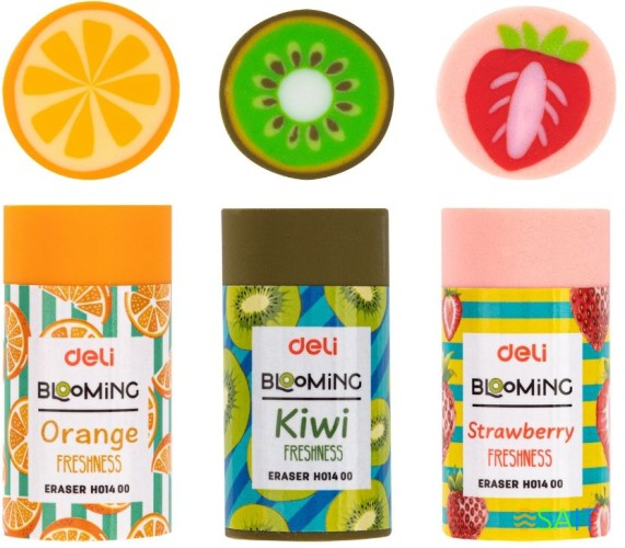 Ластик Deli EH01400 Blooming цилиндр 22x43мм ассорти
