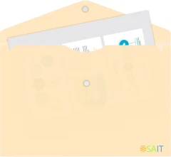 Конверт на кнопке Бюрократ DeLuxe DL801MILK/1 A4 пластик 0.18мм молочный