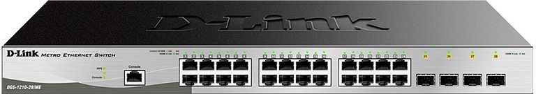 Коммутатор D-Link DGS-1210-28/ME/B (L2) 24x1Гбит/с 4SFP управляемый