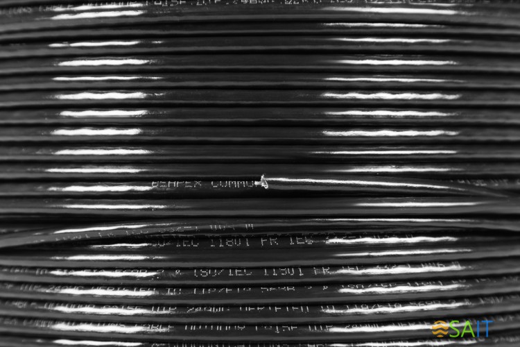 Кабель сетевой UTP 4 пары cat.5E solid 0.50мм CCA 305м черный outdoor