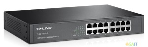 Коммутатор TP-Link TL-SF1016DS (L2) 16x100Мбит/с неуправляемый