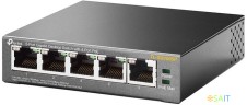 Коммутатор TP-Link TL-SG1005P (L2) 5x1Гбит/с 4PoE+ 65W неуправляемый