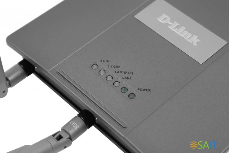Точка доступа D-Link DAP-2695/RU/A1A AC1750 10/100/1000BASE-TX серый
