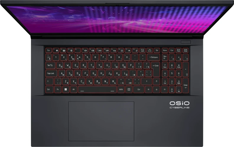 Ноутбук Osio CyberLine C170i-002 Core i5 12600H 16Gb SSD512Gb NVIDIA GeForce RTX4050 6Gb 17.3" IPS FHD (1920x1080) без ОС dk.grey WiFi BT Cam 3410mAh