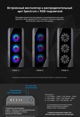 Корпус Zalman N5 TF черный без БП ATX 5x120mm 2xUSB2.0 1xUSB3.0 audio bott PSU