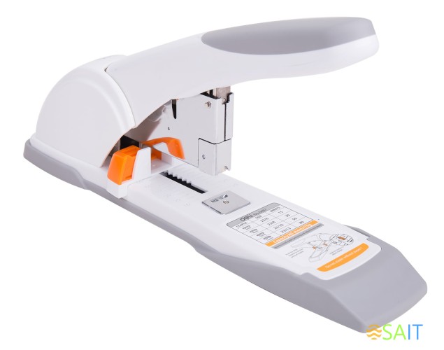 Степлер мощный Deli E0487 23/6 23/8 23/10 23/13 (80листов) ассорти/белый 100скоб коробка