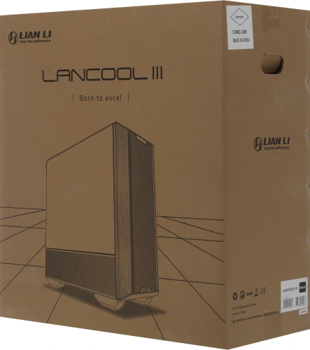 Корпус Lian-Li Lancool III черный без БП ATX 10x120mm 3x140mm 2xUSB3.0 audio bott PSU