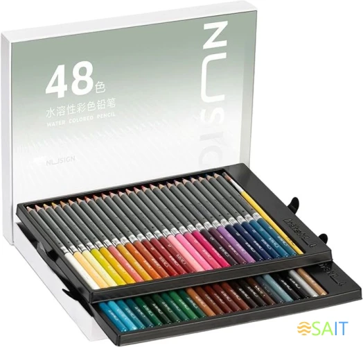 Карандаши цв. Deli NS731-48 Nusign акварель. 3мм 48цв. (48шт)
