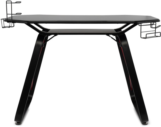 Стол игровой Оклик 531G столешница МДФ карбон каркас черный 126х60см