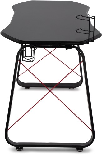 Стол игровой Оклик 531G столешница МДФ карбон каркас черный 126х60см